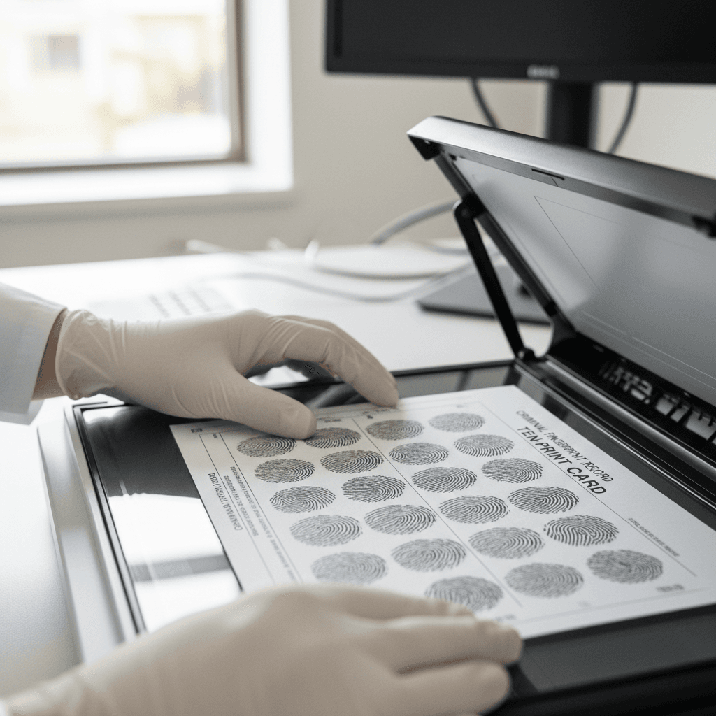 Scanning an FD-258 card at ClearPrint