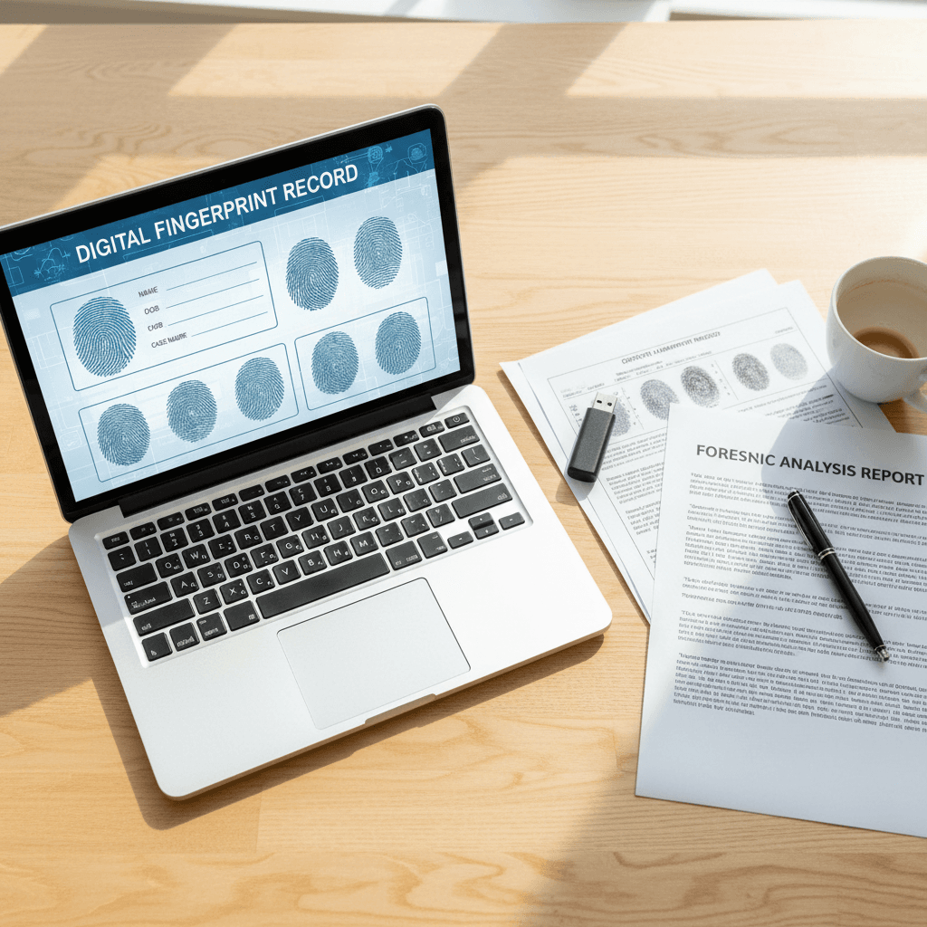 Digital fingerprint file ready for use